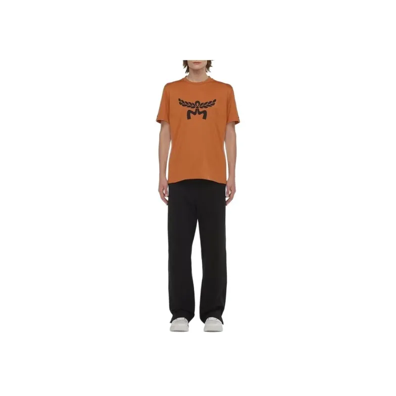 MCM Laurel Logo print Cotton T shirt-3