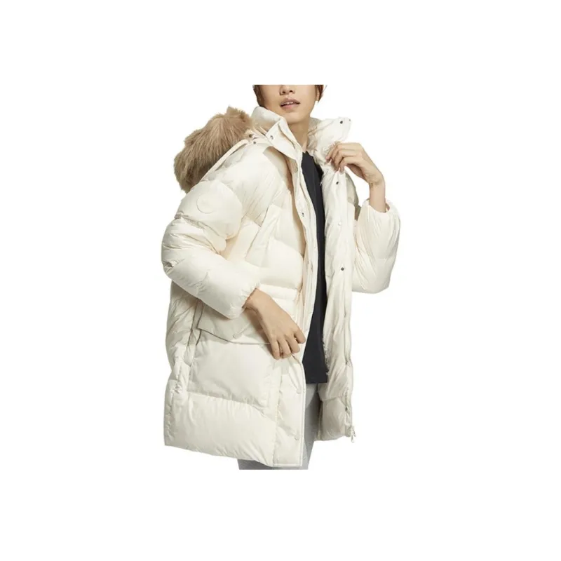 Adidas Originals Clover Series Outfit Down Jacket Women's White-1