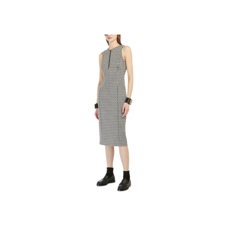 MaxMara Sleeveless Dress Women's Black-3