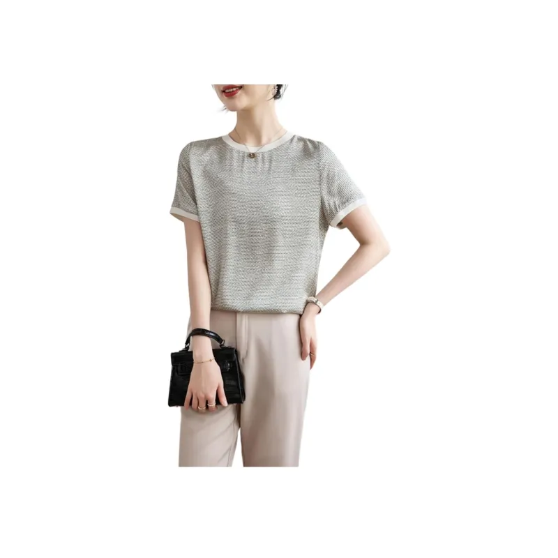 Yi Mengyuan Silk Shirt Women's Image Color-3