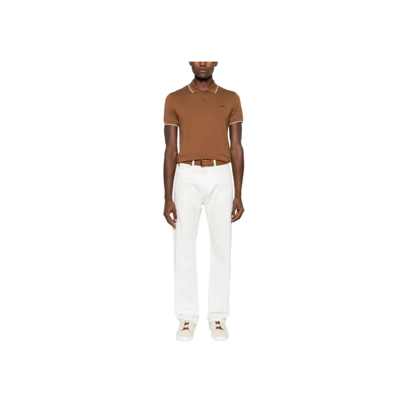 Ermenegildo Zegna Logo embroidered Polo Shirt-1