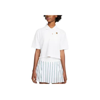 Nike Polo Shirt Women's White/Bright Orange