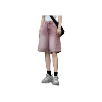You Cow Me Pants Denim Shorts Women's Dark Plum Sauce