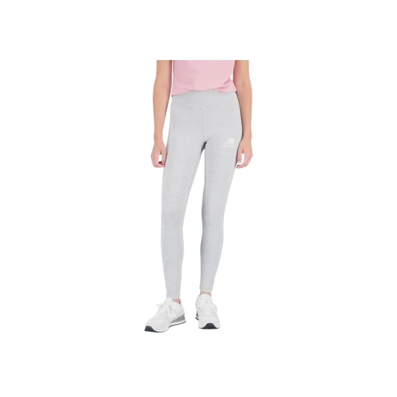 New Balance Essentials Leggings Essentials Stacked Logo Cotton Leggings Women's Sports Gray-0