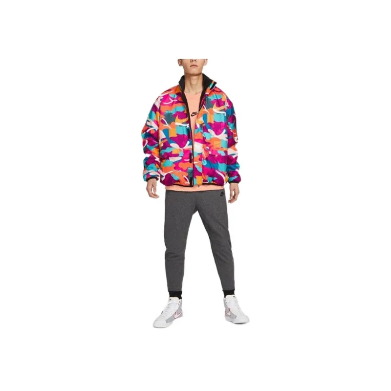 Nike Velvet Jackets Men Multicolor/Black-6