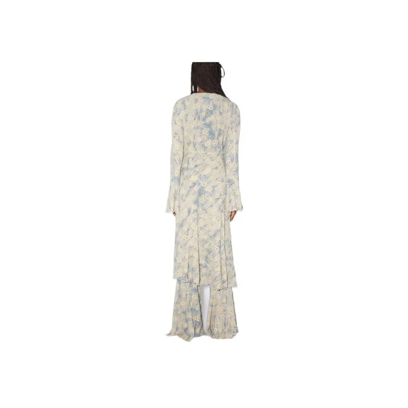 Acne Studios Long Sleeved Dresses Women's Blue-1