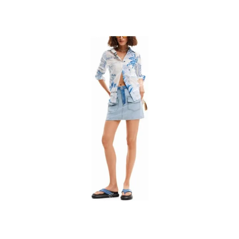 Desigual Shirts Women's Blue-1