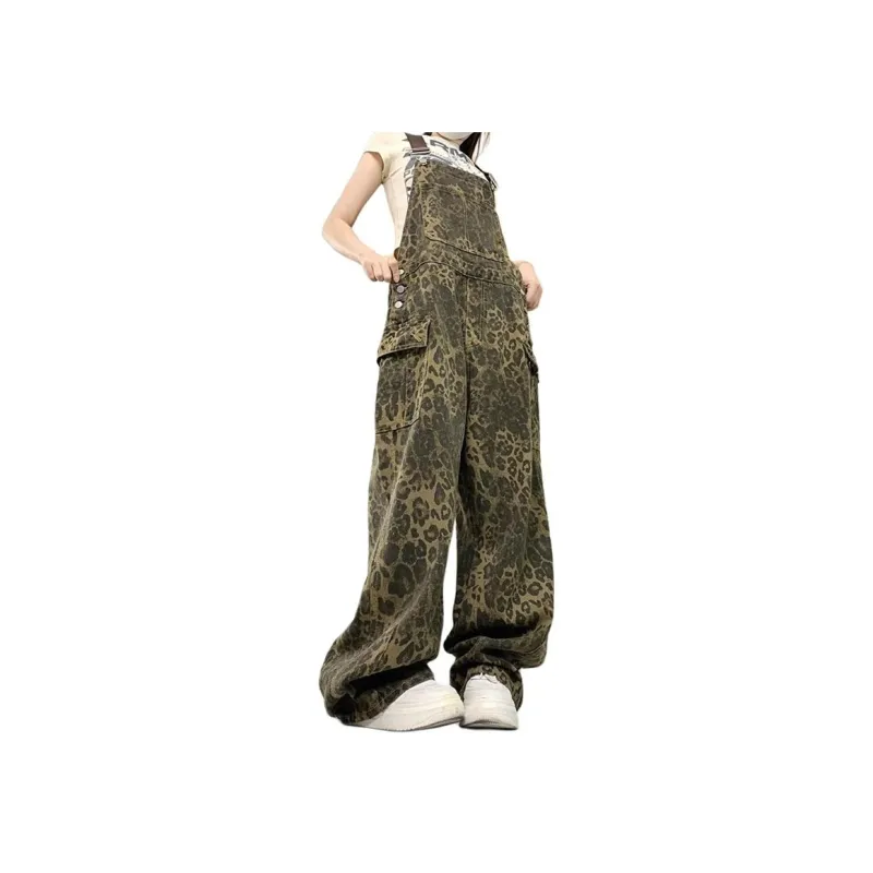 Concubine Zhu Overalls Women's Leopard Print-7