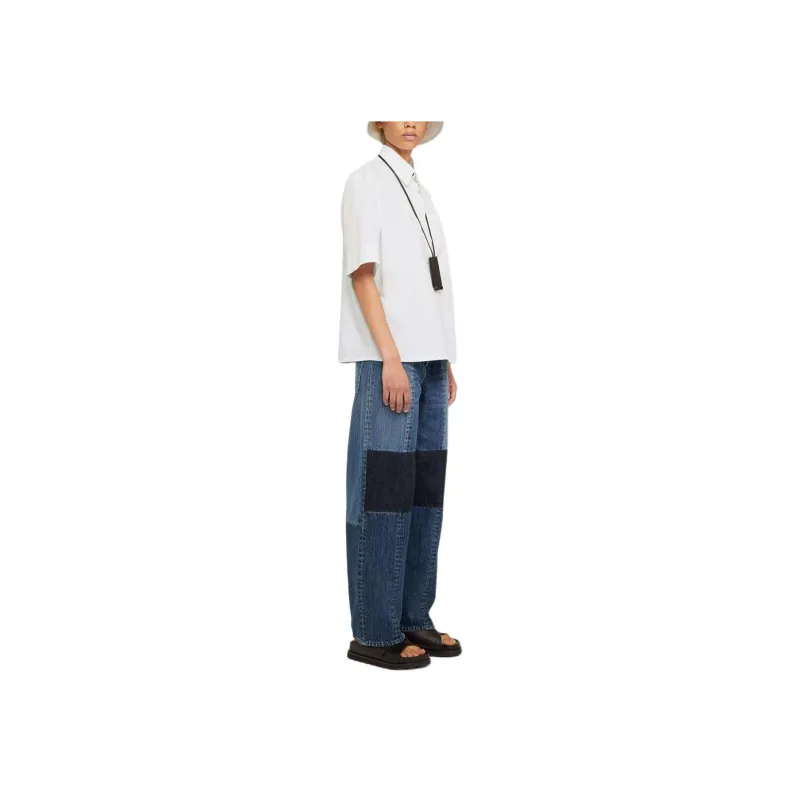 JIL SANDER Straight leg Cotton Trousers-2