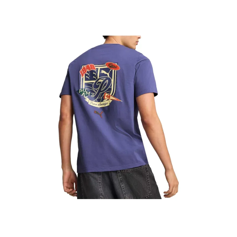 PUMA T Shirts Men Purple 46-2
