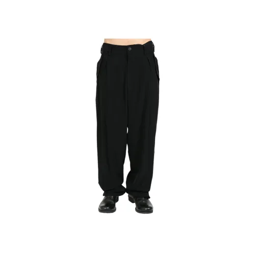 Yohji Yamamoto Pour Homme 블랙 남성 캐주얼 팬츠