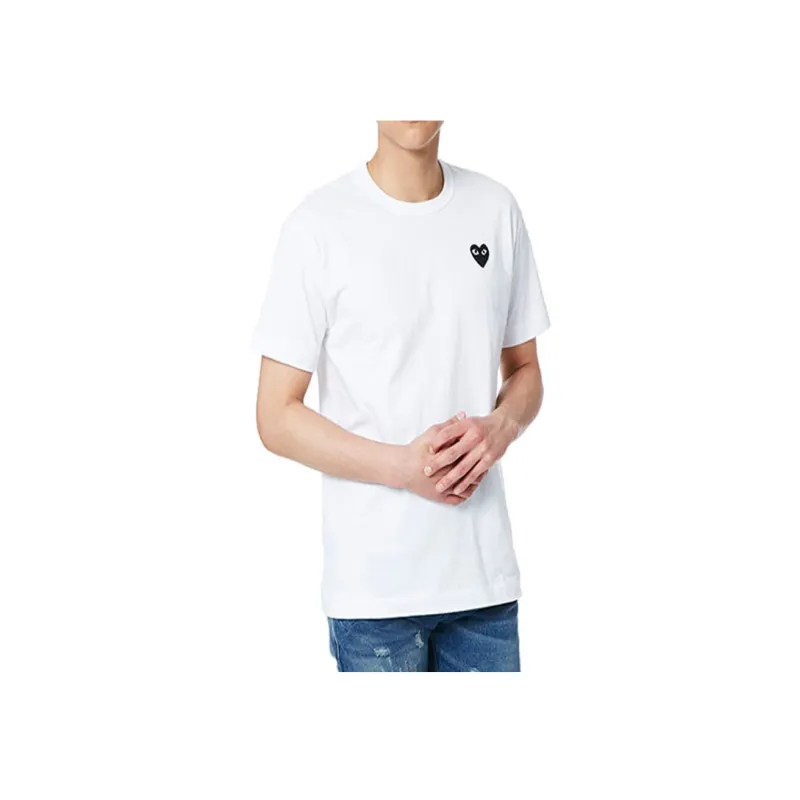 Comme Des Garcons Play Black Emblem T shirt-3
