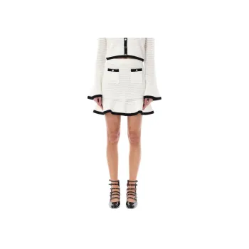 Self portrait Crochet Mini Skirt