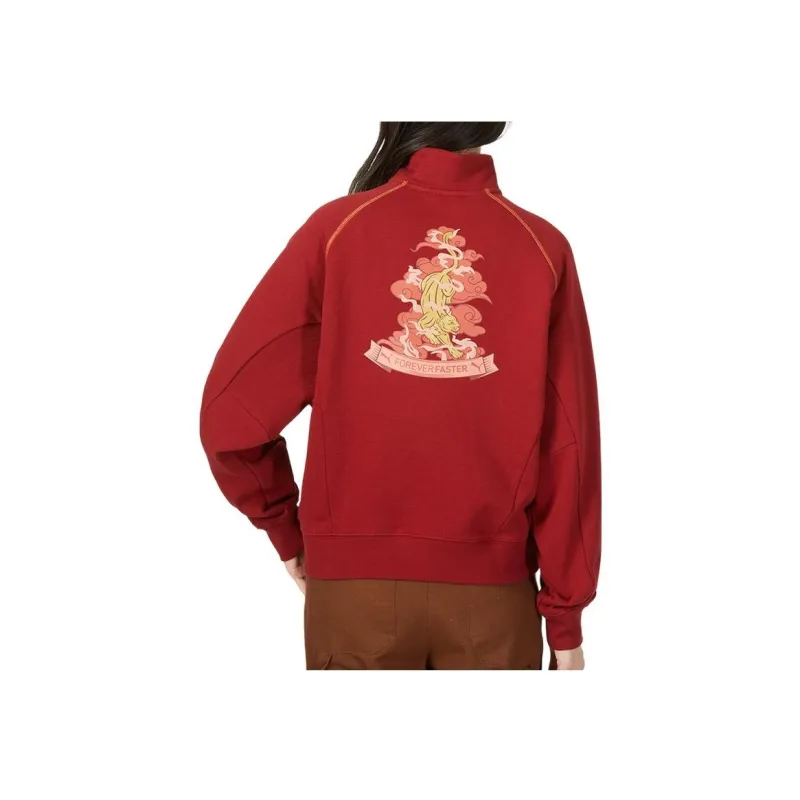 PUMA Sweatshirts Women's Red-3