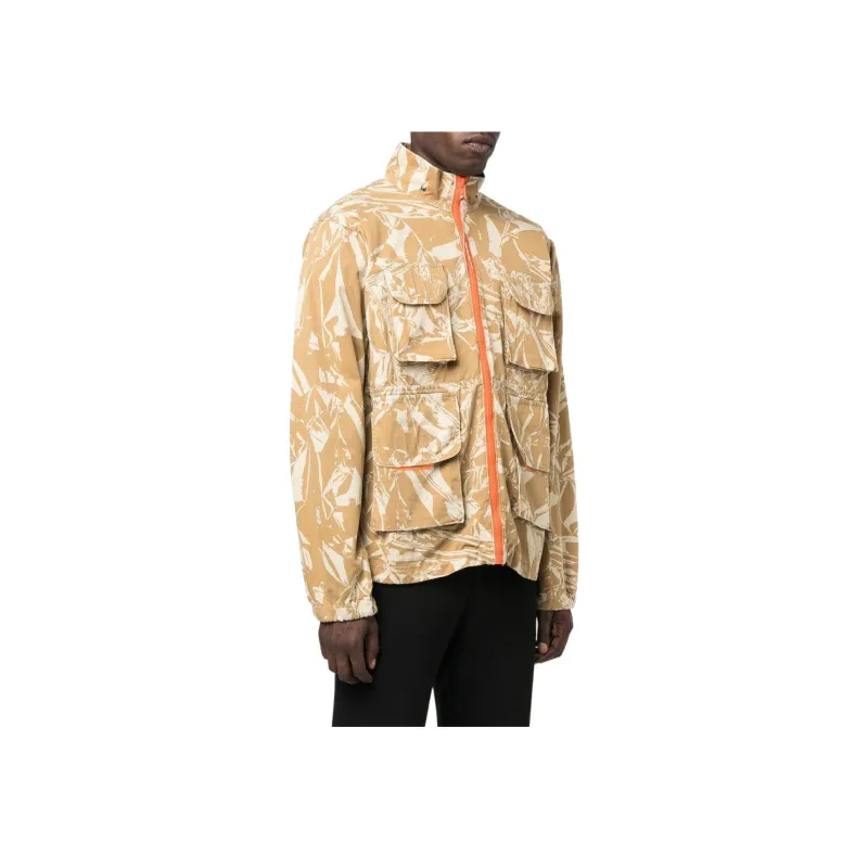 Aries Printed Hooded Zip Up Jacket-2