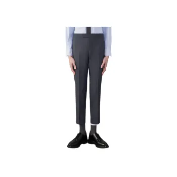 THOM BROWNE Mid rise Skinny leg Tailored Trousers