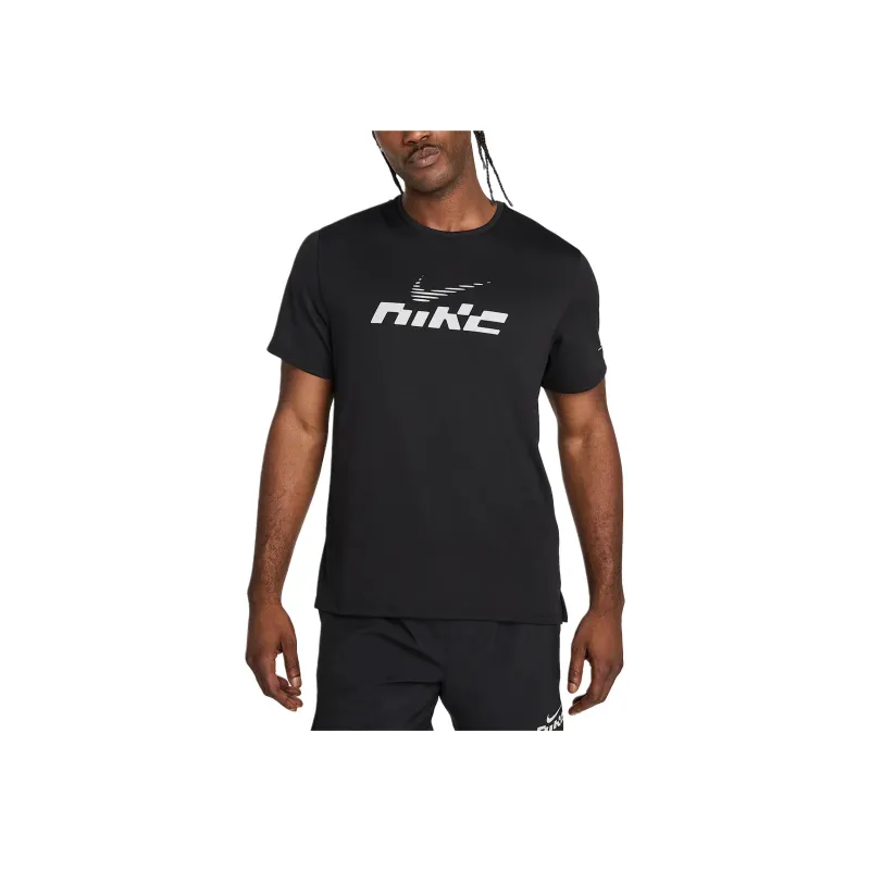 Nike Miler Flash Men's Dri FIT Uv Short Sleeve Running Top-0
