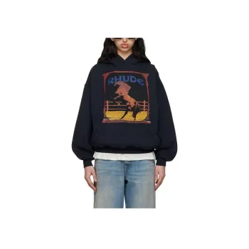 RHUDE Cadre Hoodie 'Vintage Black'