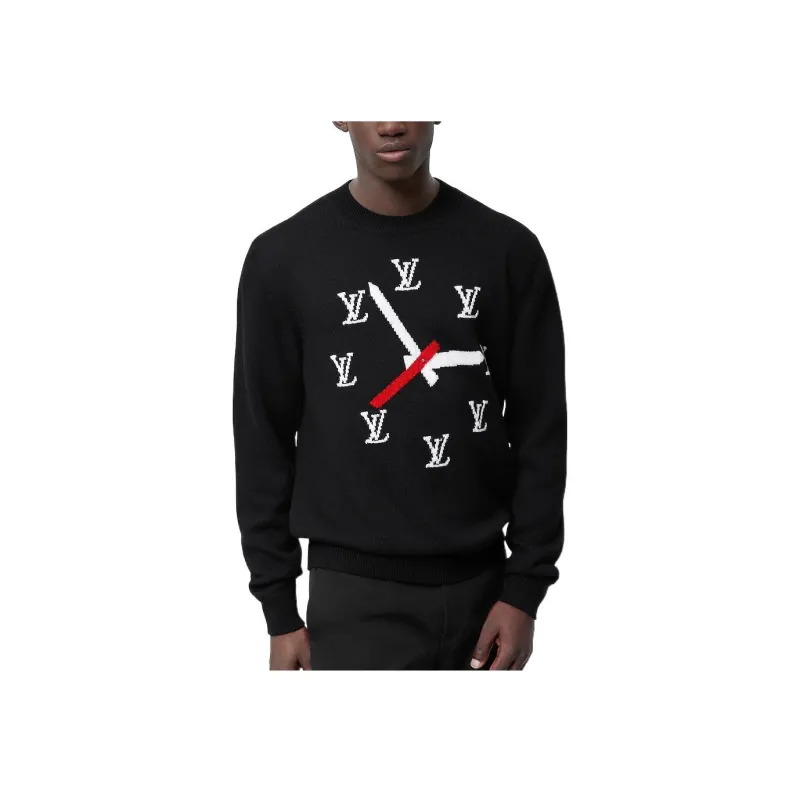 LOUIS VUITTON Clock Instarsia Pullover-8