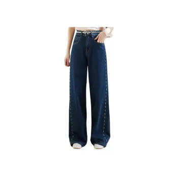 MISHOW Jeans Women's Vintage Dark Blue