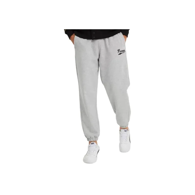PUMA Knitted Sweatpants Women's Gray-2