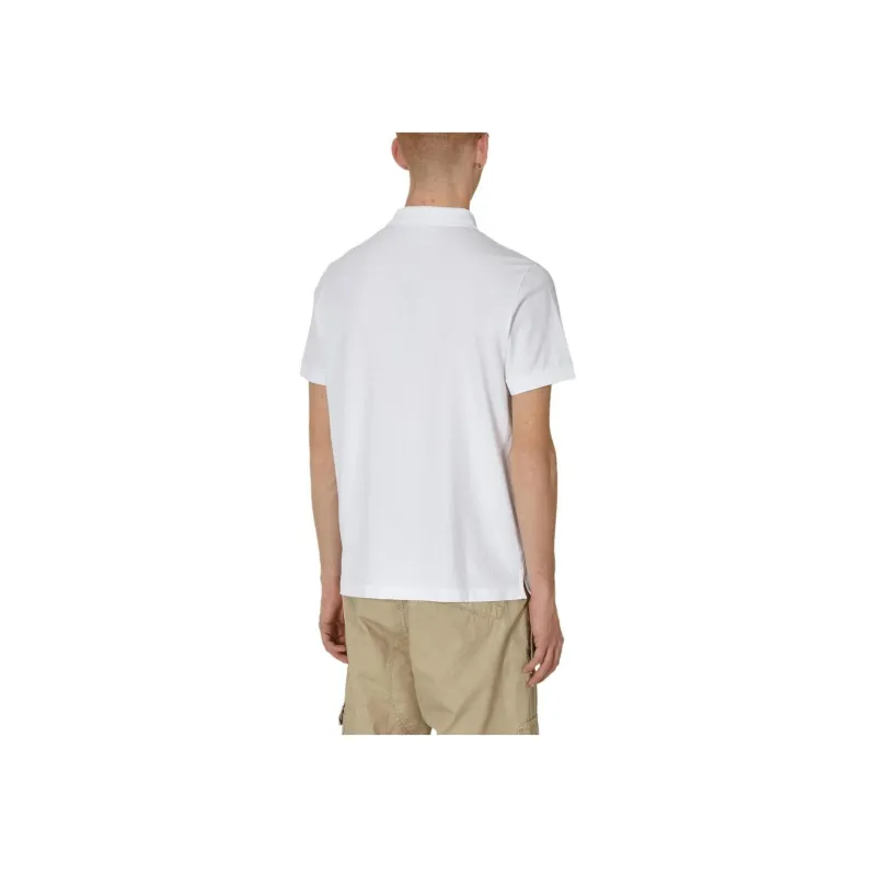 STONE ISLAND Piqué Cotton Polo Shirt-3