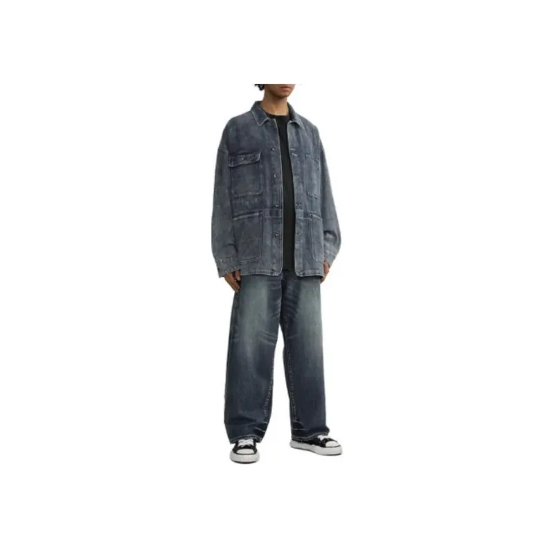 Aftermaths Denim Jackets Unisex Blue-3