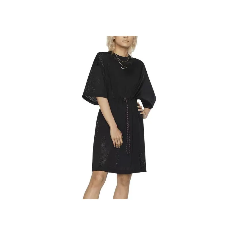 Nike Short Sleeved Dresses Women's Black-4