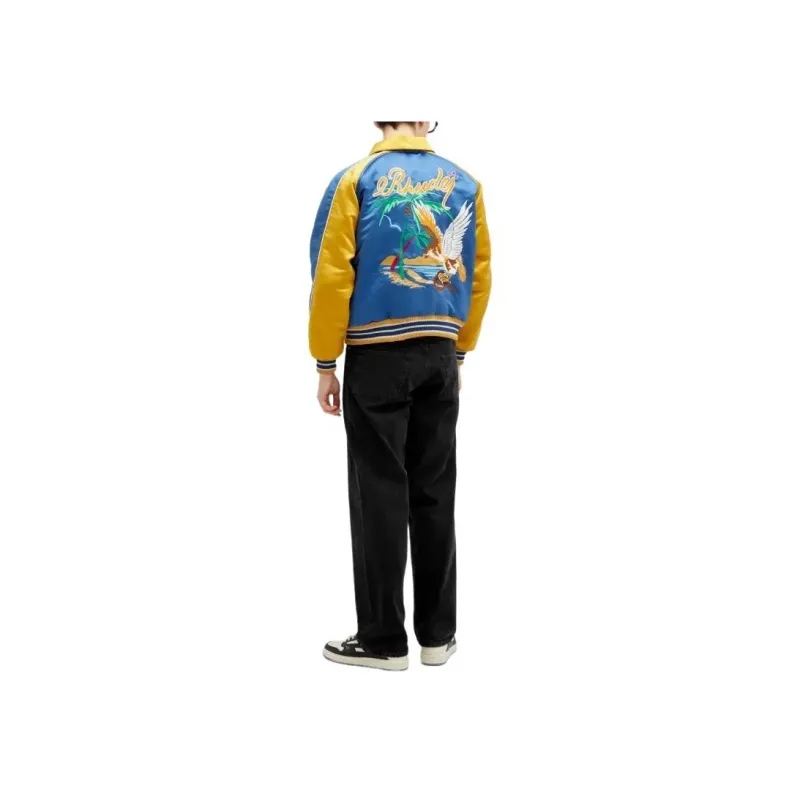 RHUDE Colour block Bomber Jacket-3