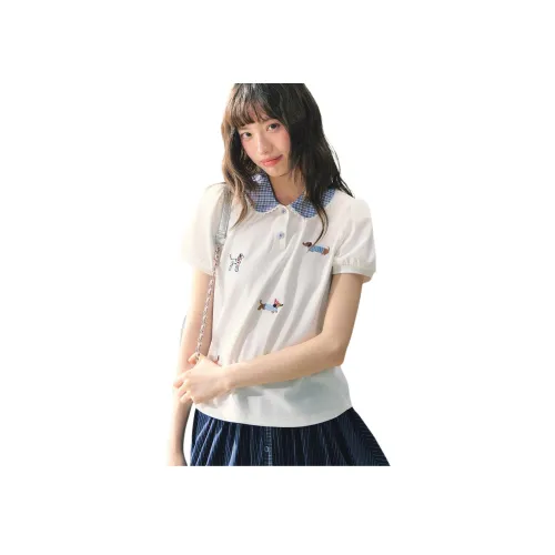Canstore 화이트 여성 티셔츠