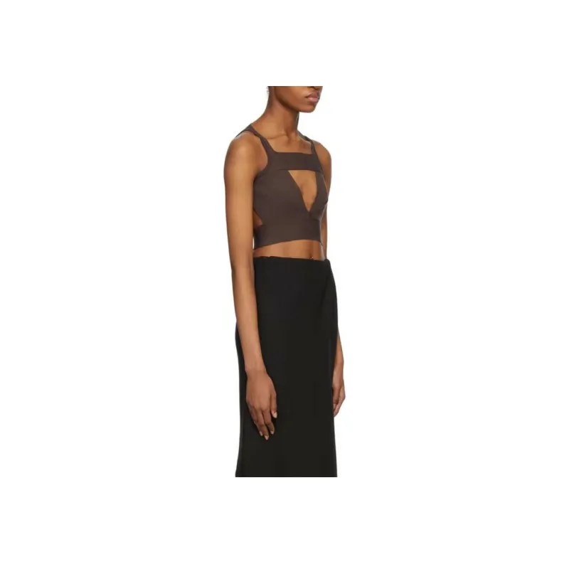 RICK OWENS/RO Tank Tops Women's Burgundy-2