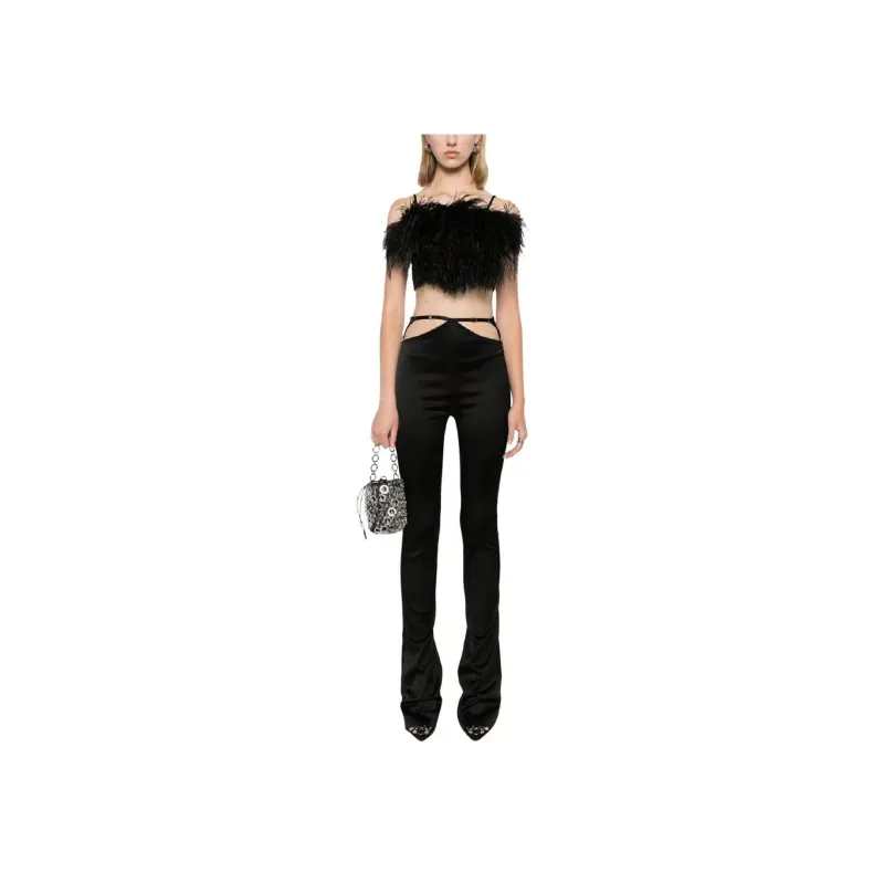 The Attico Cut out Flared Trousers-1