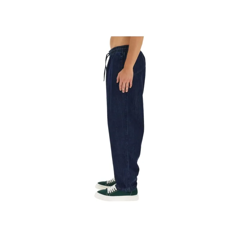YMC Alva Drawstring Denim Skater Trousers-1