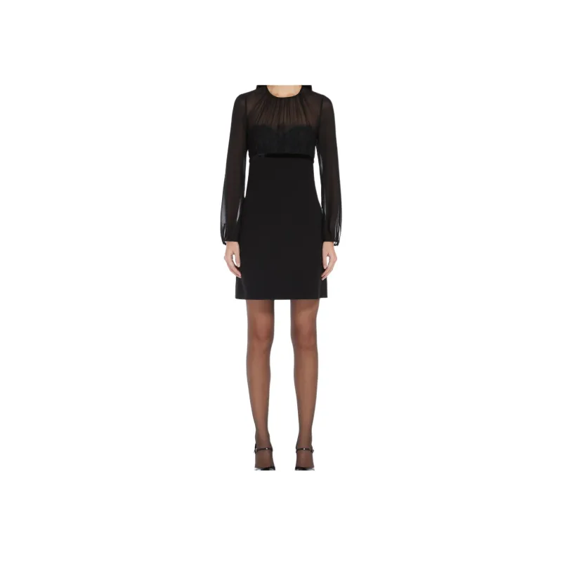 MaxMara Studio Crewneck Long Sleeved Dress-3