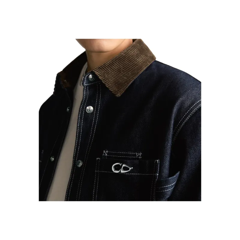 DIOR Collared Button Up Denim Shirt-4