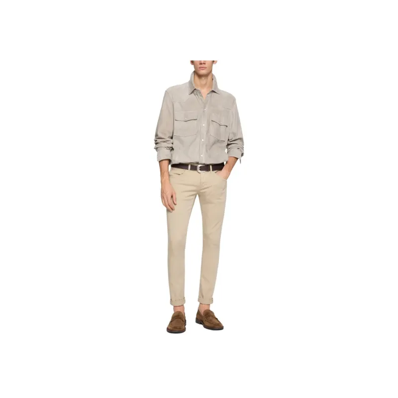 Dondup SS24 Jeans Men's Light Brown-1