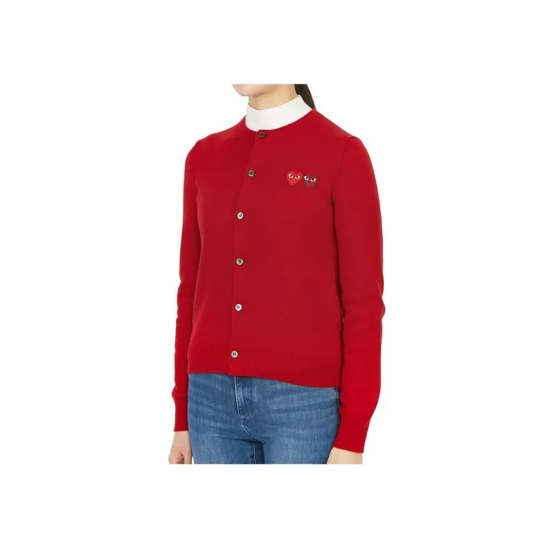 CDG Play Knitwear Women's Red-4