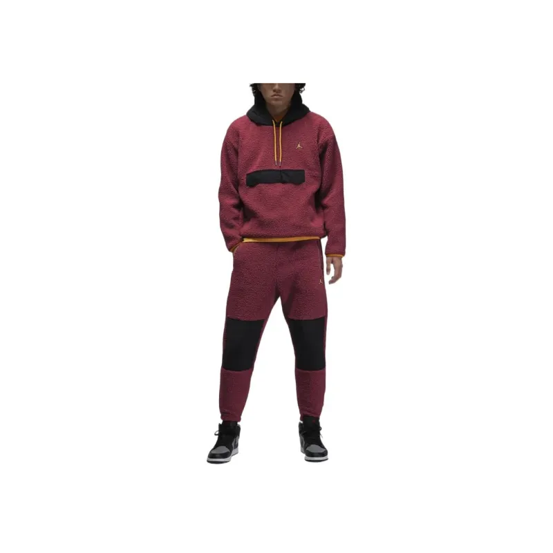 Jordan Knitted Sweatpants Men Red-1
