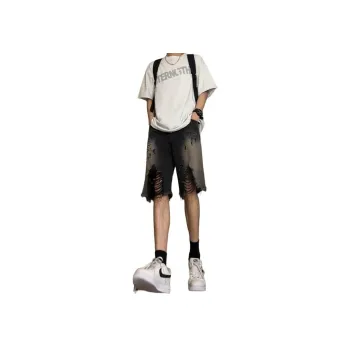 UNthemed Denim Shorts Unisex Black