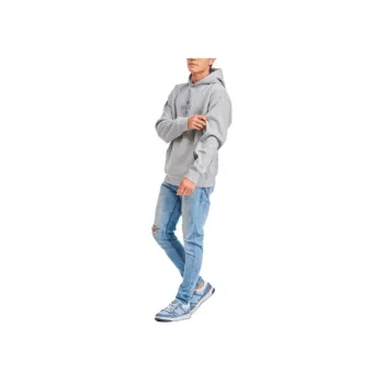 New Balance Iconic Collegiate Graphic Hoodie Sweatshirt Men's Gray