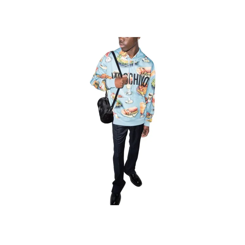MOSCHINO Diner Group print Hoodie-1