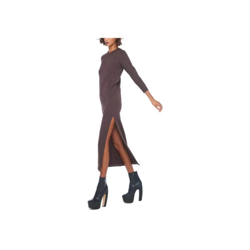 NORMA KAMALI Long sleeved Maxi T shirt dress-1