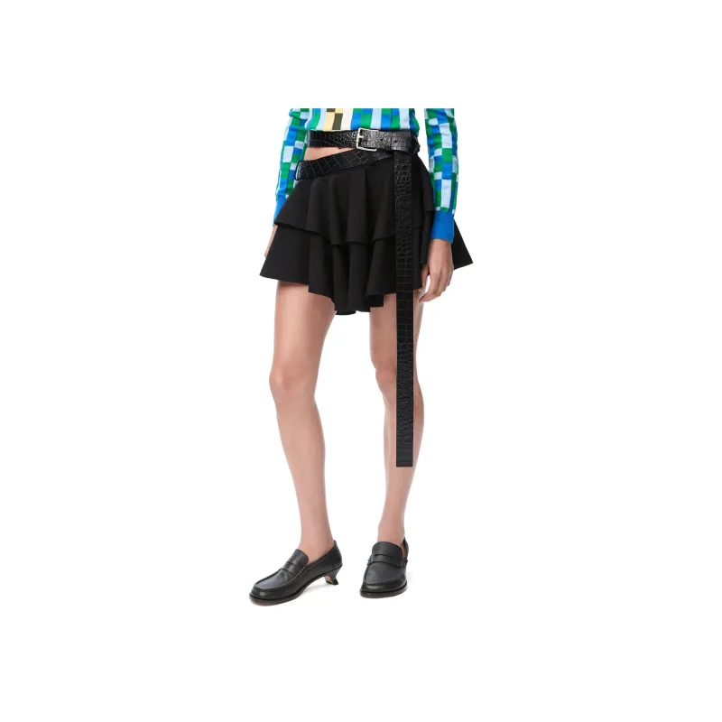 LOEWE SS25 Women's Pre Selection Collection Casual Short Skirts Women's Black-2