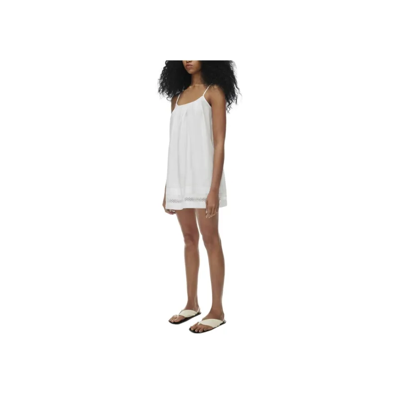 ARITZIA Wilfred Whittaker Poplin Dress Slip Dresses Women's White/White-4