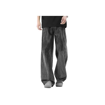NOAHGIGI Jeans Unisex Distressed Gray