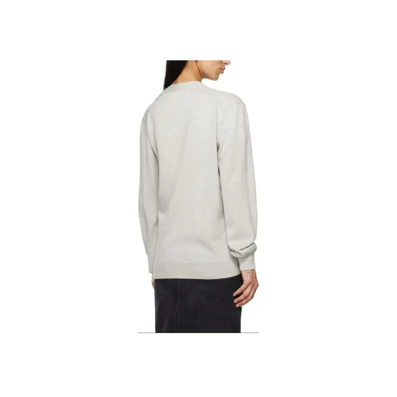 Maison Kitsune Fox Head Patch Knitted Cardigan-4