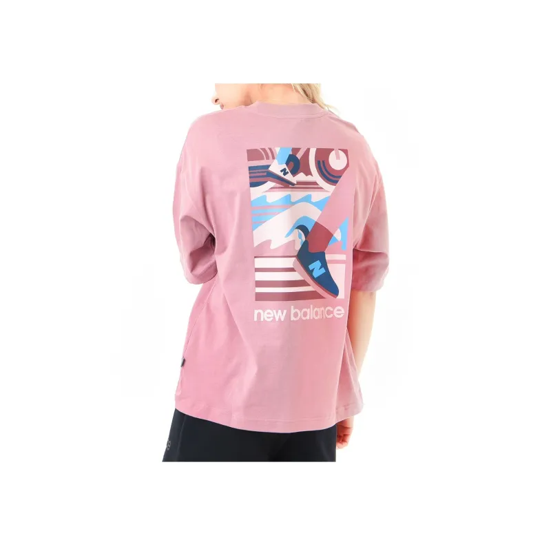 New Balance T Shirt Women's Rose Pink-3