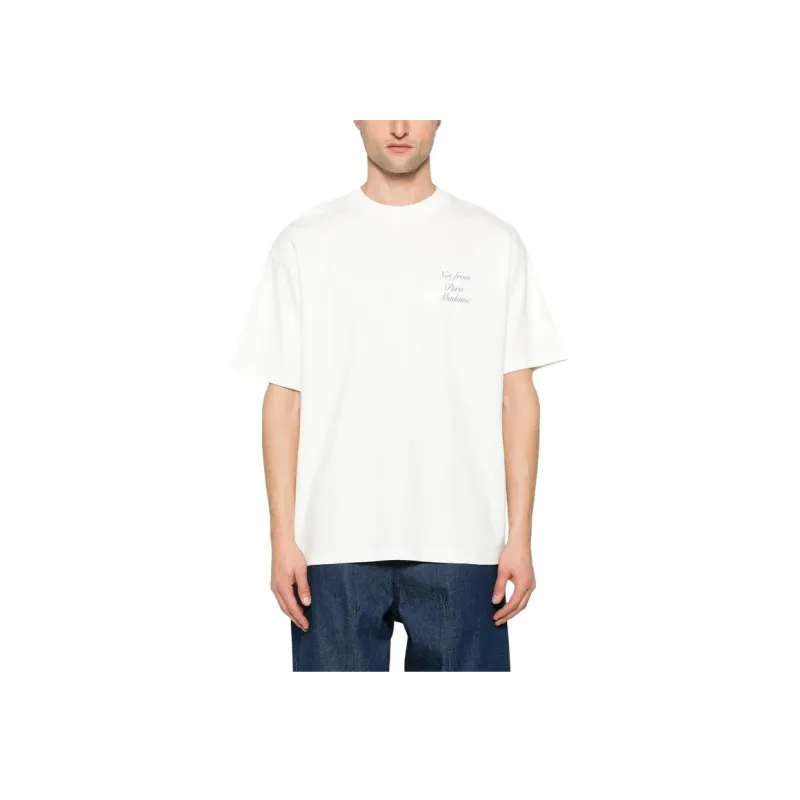 Drôle De Monsieur Le T shirt Slogan Cursive T shirt-3