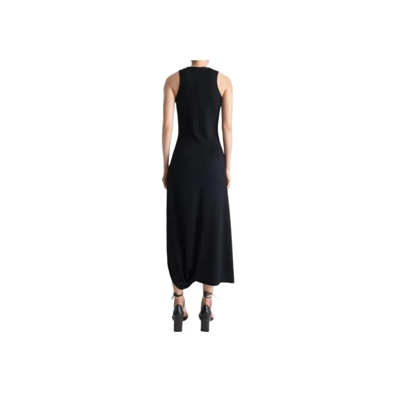 Lemaire Twisted Hem Dress 'Black'-4