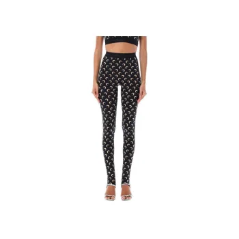 Marine Serre Moon Printed Skinny Cut Leggings